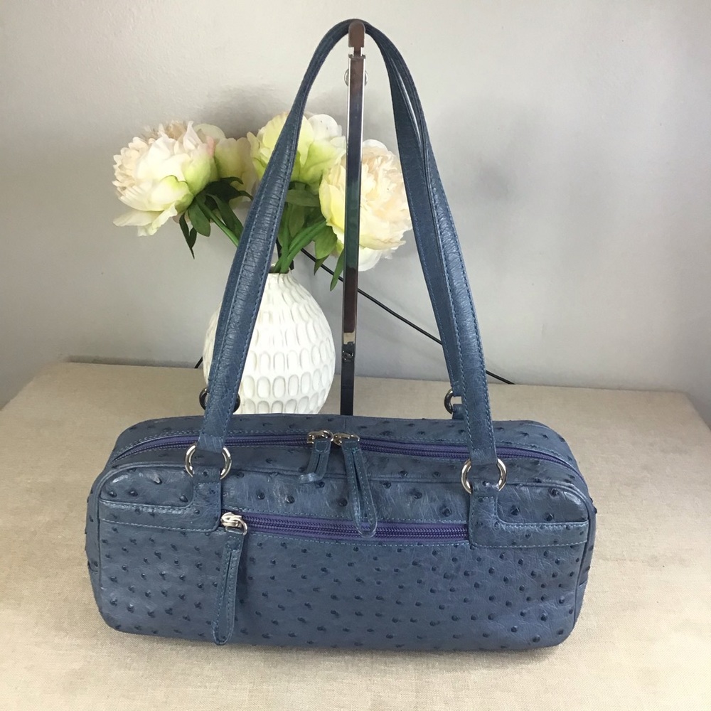🛍Bismo JRA Genuine Ostrich Leather Handbag